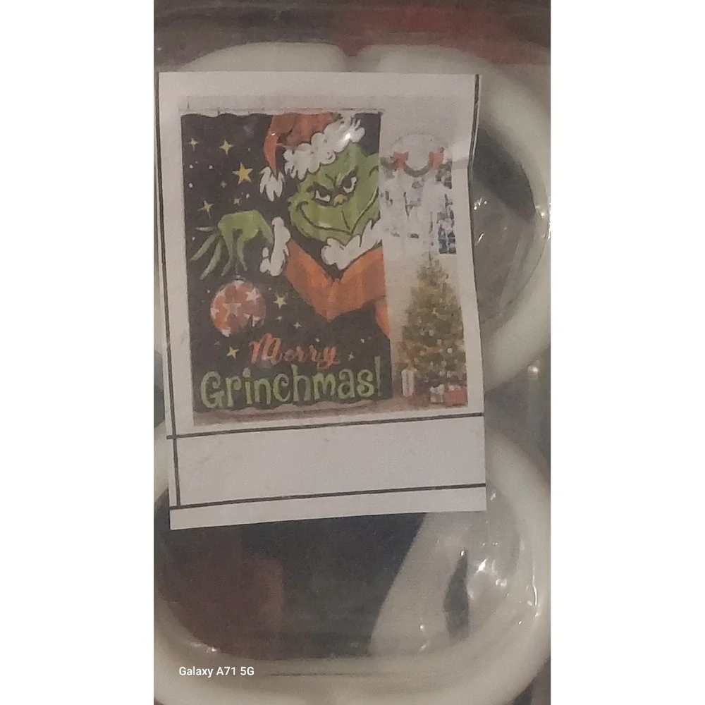 Merry‎ Grinchmas Shower Curtain Fabric 72 x 72 Brand New